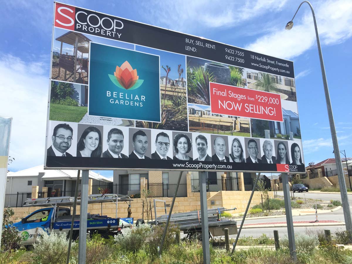 Scoop Beeliar Gardens Billboard
