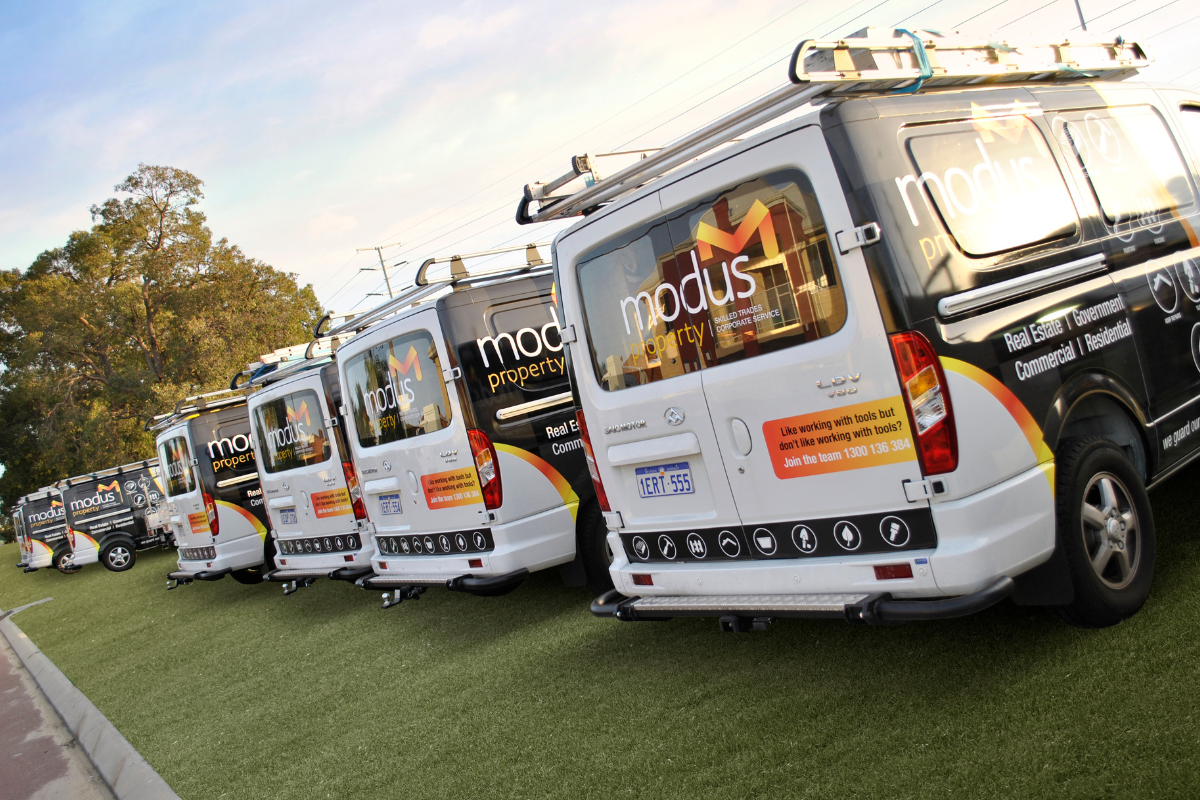 Perth trades vehcile wraps and graphics Vehicle Graphics 5 Perth Tradies fleet of vehicle graphics and signage