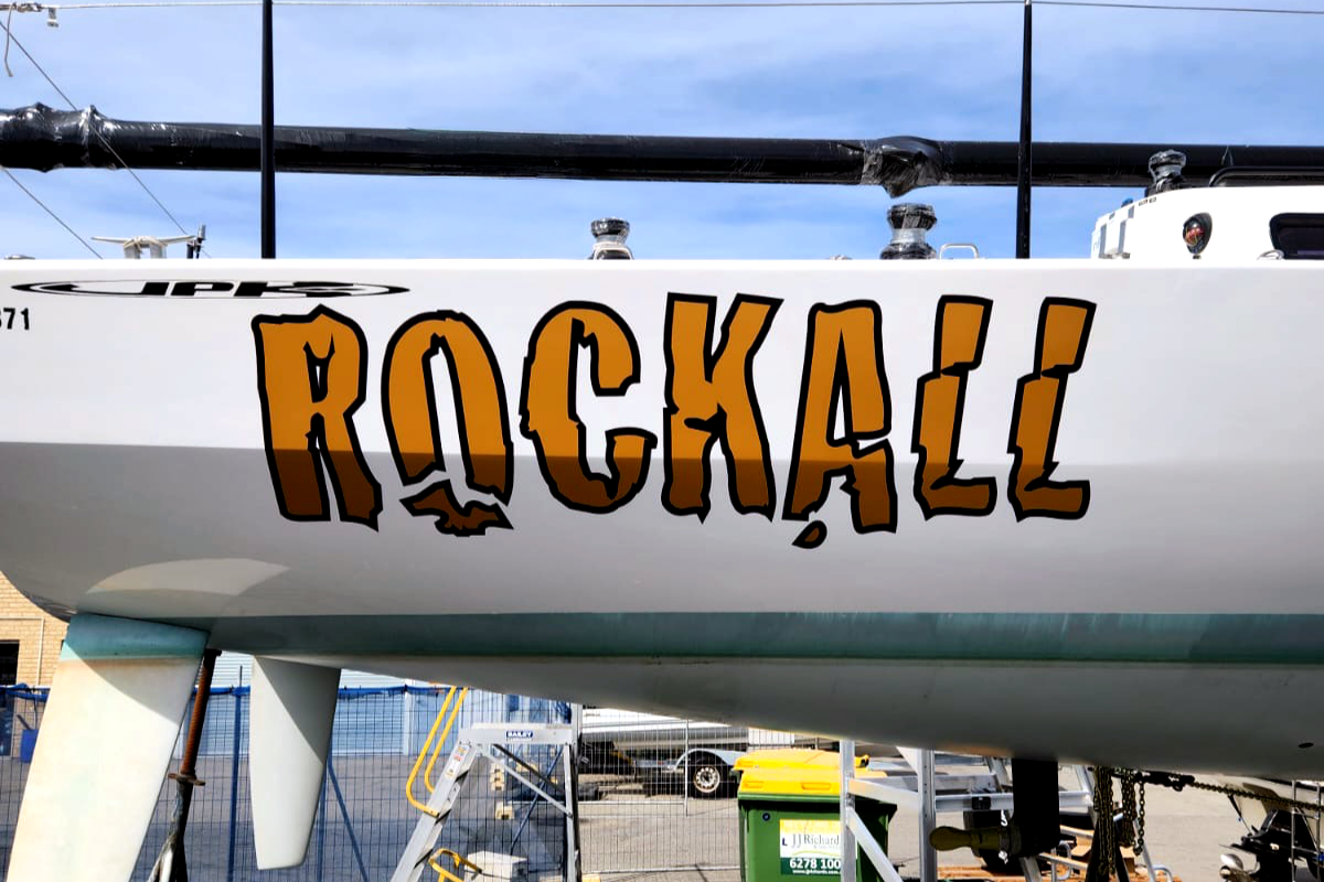 2D Boat Name Perth Marine & Boat Signage 23 Perth catamaran boat name signage Rockall