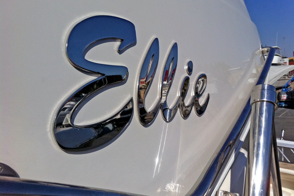 Boat Name Stainless Steel Perth Marine & Boat Signage 44 stainless steel boat name sign Ellie