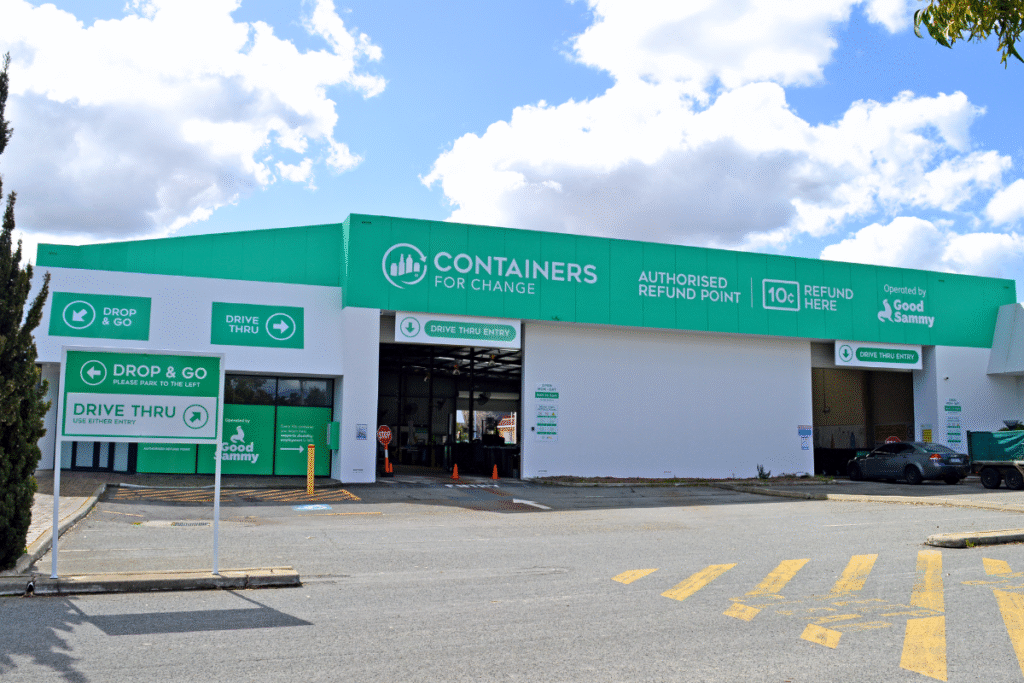 containers for change building signage Perth Good Sammy - Wayfinding Signage Strategy 5 exterior building signage of Good Sammy containers for change balcatta drive thru depot