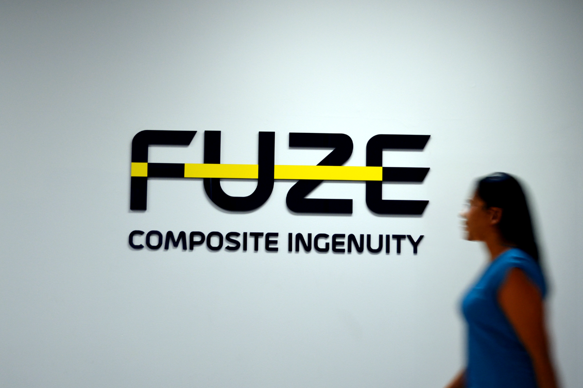 FUZE Reception Signage Perth Go Graphics Reception Signage 16 FUZE foyer entrance sign in Kewdale office