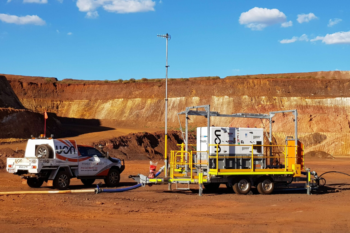 Mine spec Signage Perth UON Mining Mine Spec Signage Perth 9 UON Mining machinery and ute on wa mine site displaying mine spec signage